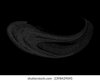 Silver rash on a black background.