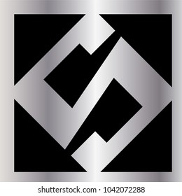 Silver Rectangle Corporate Icon