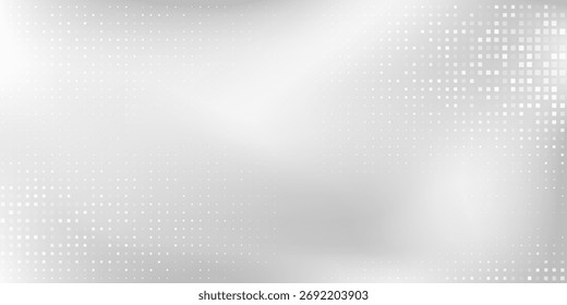 Fondo de lámina de rectángulo de plata con textura de espejo de metal. Superficie degradada de cromo con brillo ligero arte abstracto moderno simple