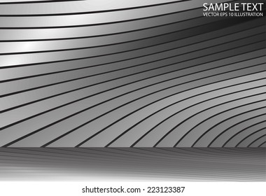 Silver reflected vector abstract background illustration - Abstract metal reflected  background design illustration