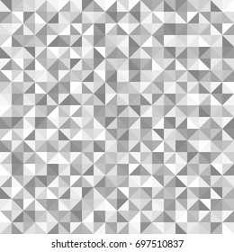 Silver Right Triangle Pattern. Seamless Vector Background