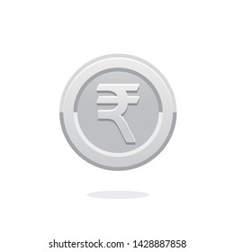 
Silver Rupee coins. Indian Rupee coin. Finance icon for websites, web design, mobile app, infographics. Coin icon. Money symbol. Bank payment symbol. Cash icon. Currency exchange. Rupee money. Silver