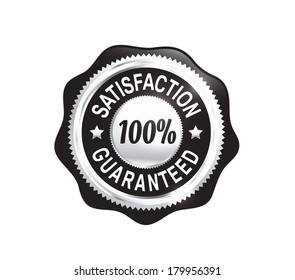 Silver Satisfaction Guaranteed Badge