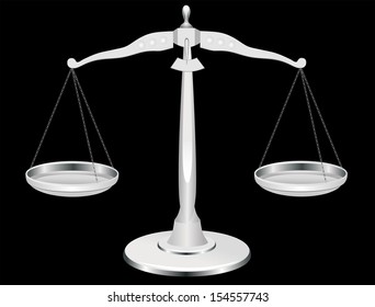 Silver  scales on black background. vector illustration