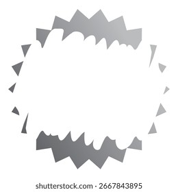 Silver scratch frame with copy space