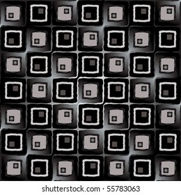 Silver seamless wallpaper background pattern with retro design