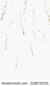 Vector de Navidad Serpentino Plateado Fondo Transparente. La Decoración Confetti Design. Spiral Celebrar la Ilustración. Afiche De Diversión Chic.