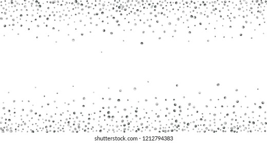 Silver shine of confetti on a black background. Illustration of a drop of shiny particles. Decorative element. Luxury background for your design, cards, invitations, gift, vip.