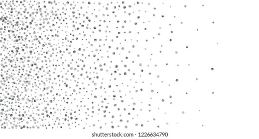 Silver shine of confetti on a black background. Illustration of a drop of shiny particles. Decorative element. Luxury background for your design, cards, invitations, gift, vip.