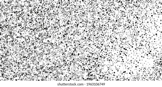 Brillo plateado de confeti sobre un fondo blanco.   Ilustración de una gota de partículas brillantes. Elemento decorativo. Elemento de diseño. Ilustración del vector, EPS 10. 