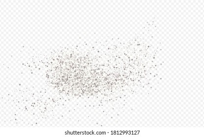 Fondo Transparente Dorado De Brillo Plateado. Invitación a Confetti Aniversario. Tarjeta de resumen de salpicaduras blancas. Textura de glamur brillante.
