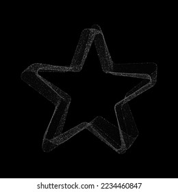 
Estrella brillante de plata. La decoración es festiva.