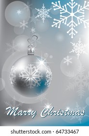 silver shiny christmas balls
