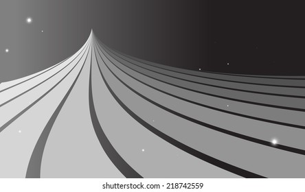 Silver shiny futuristic abstract background illustration - Silver futuristic abstract background template