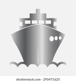Silver ship icon