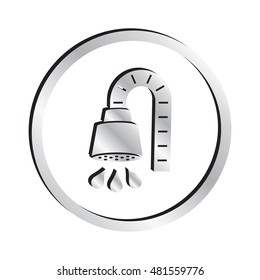 Silver Shower Icon