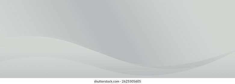 Silver silk fabric background. Abstract background with silk cloth texture, shiny satin fabric with waves and drapery. Vector realistic wallpaper with luxury flowing silvery textile. Vector EPS10.