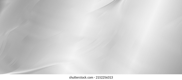 Silver silk. Premium background design with diagonal line pattern in white color. Vector grey horizontal template for business banner, formal invitation, luxury voucher, prestigious gift certificate	