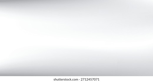Fondo de lámina simple de plata con textura de espejo de metal. Superficie degradada cromada con Vector brillante claro