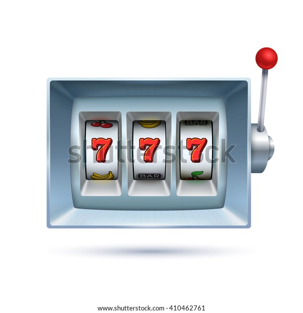 Silver Slot Machine Illustration Stock Vector (Royalty Free) 410462761