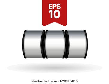 Silver Slot Machine Slots Reel Spin Gambling Vector Illustration