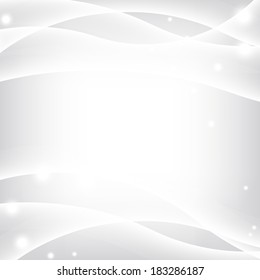 Silver smooth energy waves background for postcard