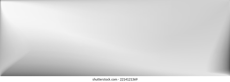 Silver Smooth Surface Illustration. Vibrant Blank Wavy Gradient Mesh. Metallic Wavy Gradient Mesh. Alluminium  Monochromatic Original Background. Gray Grey Modern Design Backdrop.