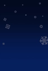 Silver Snow Vector Blue Background. Holiday Snowflake Banner. White Abstract Card. Sky Snowfall Transparent.