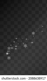 Silver Snow Vector Transparent Background. Winter Snowflake Texture. Gray Abstract Wallpaper. Falling Confetti Illustration.