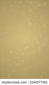 Silver Snowfall Vector Golden Background. Winter Snow Card. White Abstract Backdrop. Falling Snowflake Transparent.