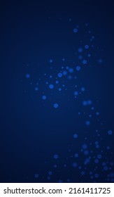 Silver Snowflake Vector Blue Background. Holiday Snow Holiday. White New Texture. Sky Snowfall Card.