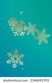Silver Snowflake Vector Bronze Background. magic Gray Snow Backdrop. Snowfall New Pattern.