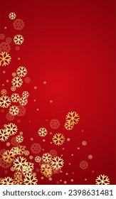 Silver Snowflake Vector Red Background. New Snowfall Card. White Winter Texture. Christmas Snow Design.