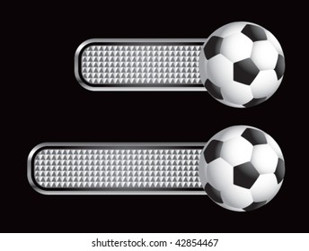 Silberfußballbanner