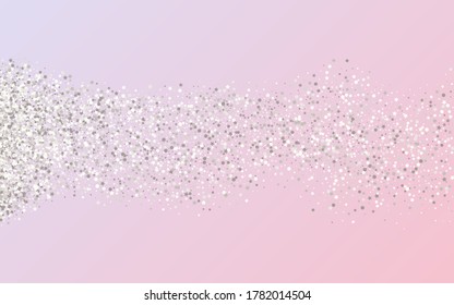 Fondo rosa de la Navidad con espuma de plata. Fondo redondo brillante. Invitación De Lujo De La Secuencia Blanca. Ilustración Del Aniversario Del Polvo.