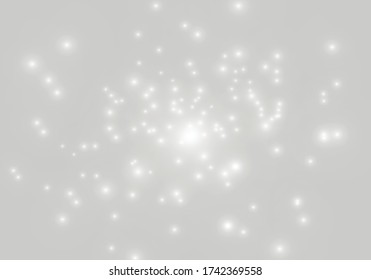 Silver Sparks Glitter Special Light Effect Stock Vector (Royalty Free ...