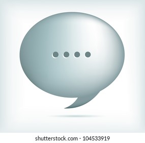 silver speech bubbles