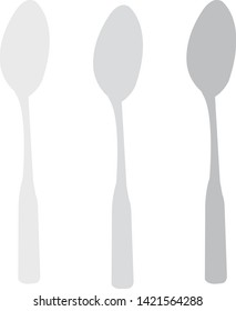 Silver Spoon Cutlery Collection Vector