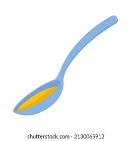 diseño de cuchara plateada sobre blanco