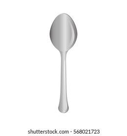silver spoon icon image design, vector illustration