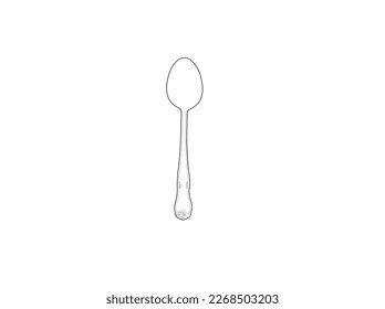 Silver spoon photo stacking side view isolated on white background. This has clipping path. Cutlery icon. Spoon, forks, knife. restaurant business concept, vector illustration. Fork Spoon Restaurant