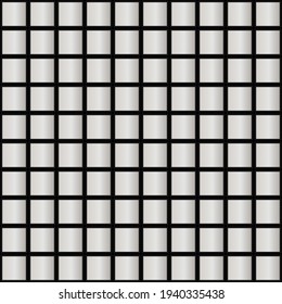 Silver squares background. Mosaic tiles pattern. Seamless vector illustration.
