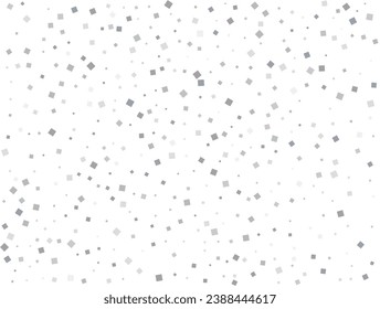Silberquadrate. Confetti-Feier, fallende Gold abstrakte Dekoration für Feier, Geburtstag, Jubiläum oder Event-Feier, festlich. Dekor des Festivals.