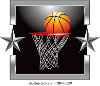 silver star basketball hoop