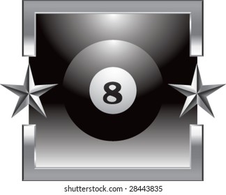 silver star billiard ball