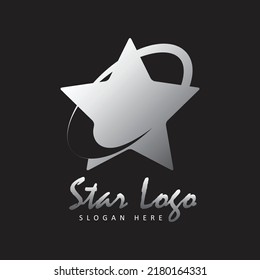 Sterndesign mit metallischer Farbe bedeutet besondere