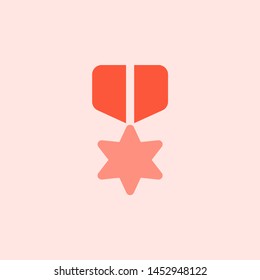 Silver Star military medal isolated on a white background