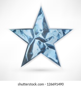 silver star on white