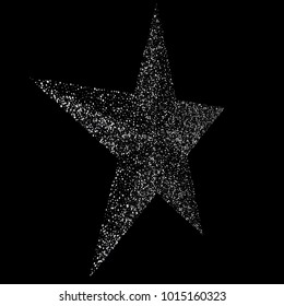 Silver star vector banner. Silver glitter . Template , card, vip, exclusive, certificate, gift luxury privilege voucher store present shopping