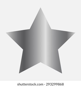 Silver Star vector icon